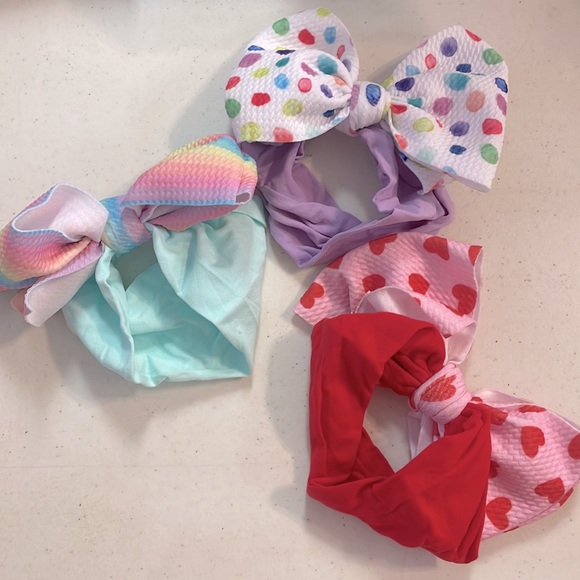 🎉HP🎉NWT 3 Pack 6” Large Headband Hair Bows - Picture 2 of 4